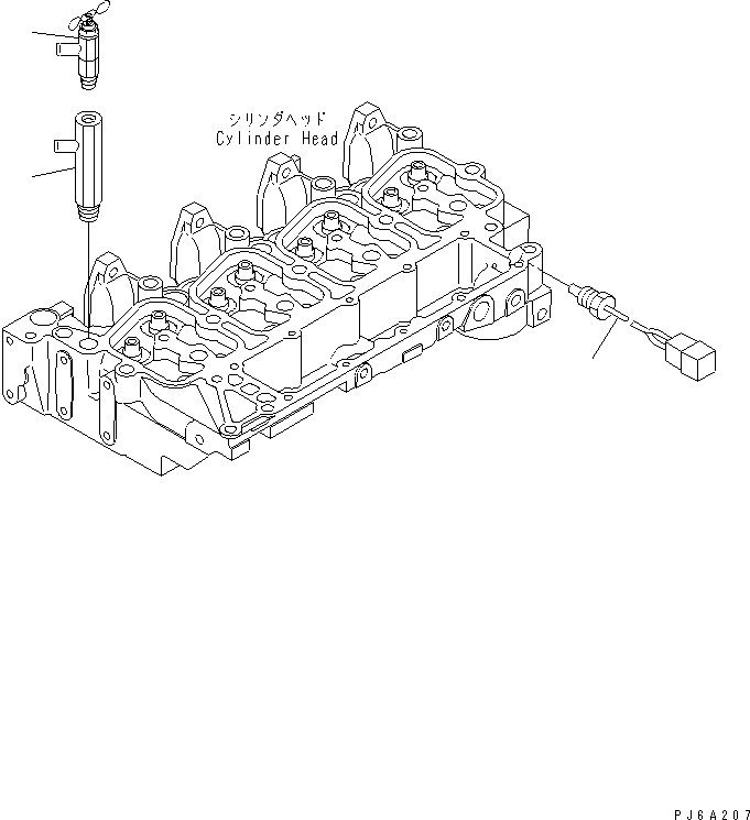 Komatsu parts book diagram for S4D102E-1E-23 S/N 26200163-UP: WATER VALVE AND WATER TEMPERATURE SENSOR (COLD TERRAIN SPEC.)(#26220227-)
