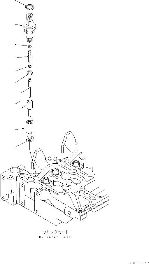 Komatsu parts book diagram for S4D102E-1F-2U S/N 26200163-UP: INJECTION NOZZLE(#26200163-26237765)