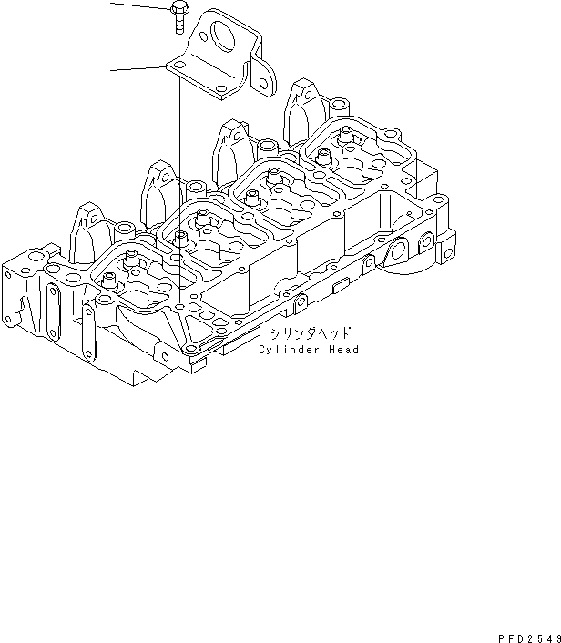 Komatsu parts book diagram for S4D102E-1K-2 S/N 26200163-UP: FRONT HANGER (WITH 35A ALTERNATOR)(#26203202-)