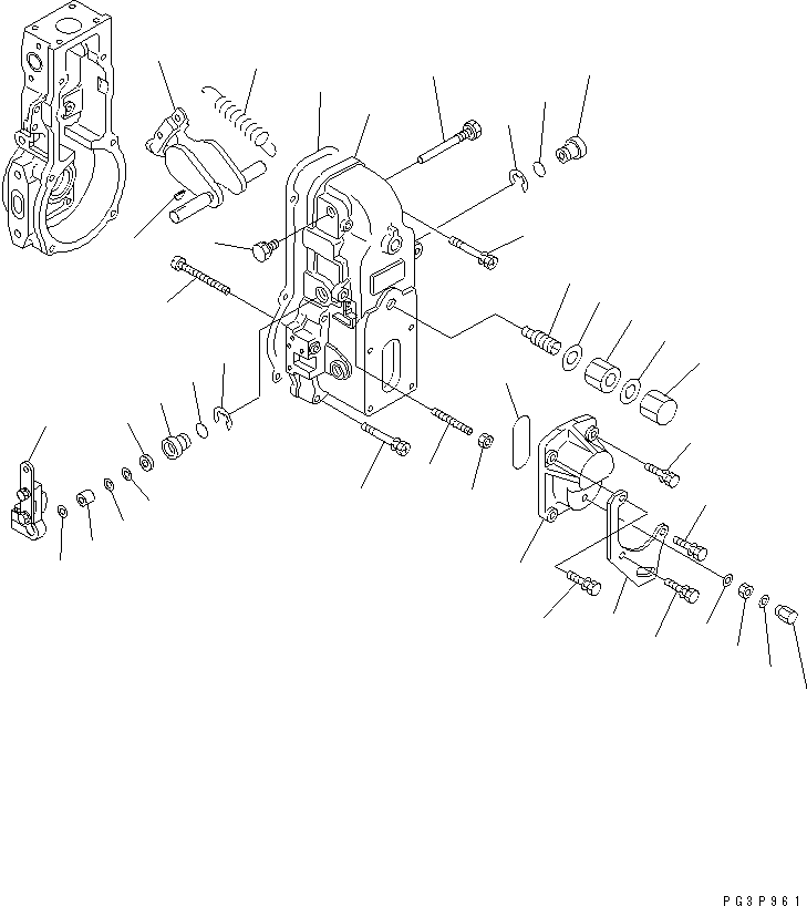 Komatsu parts book diagram for S4D102E-1K-2 S/N 26200163-UP: FUEL INJECTION PUMP (GOVERNOR) (2/2) (INNER PARTS)(#26203206-)