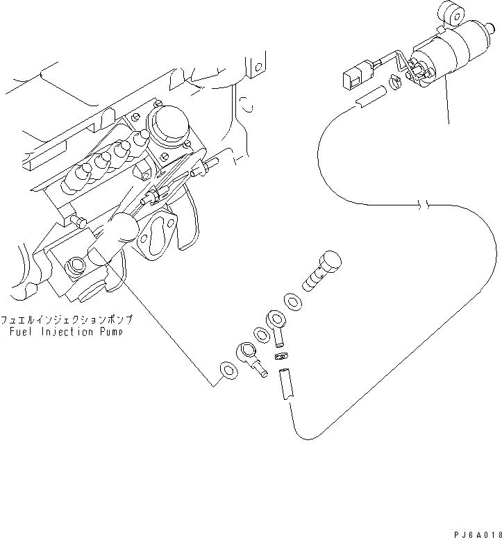 Komatsu parts book diagram for S4D102E-1K-2 S/N 26200163-UP: FUEL LIFT PUMP (ORDERING TRANSFERRED PARTS)(#26258633-)