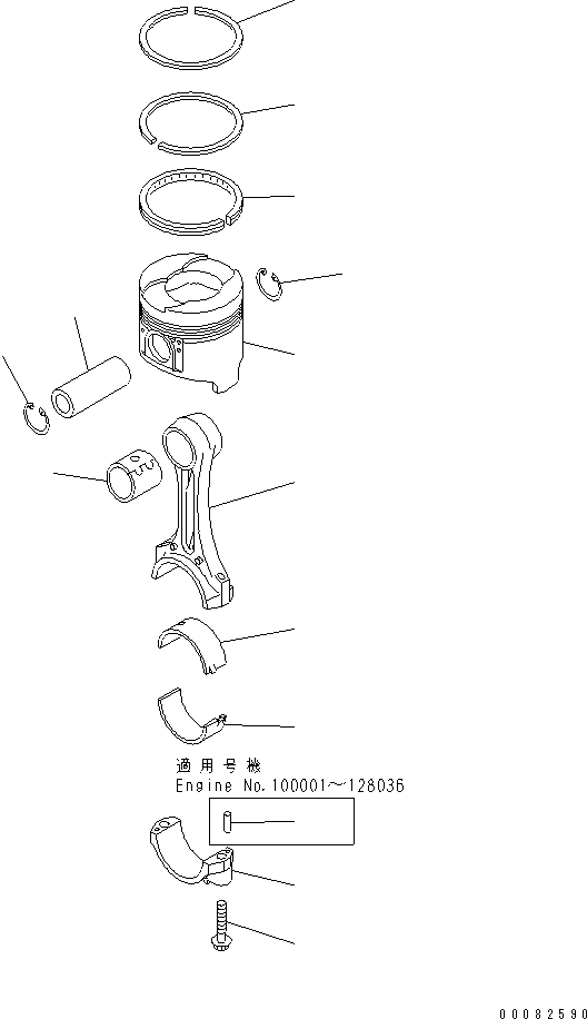 Engines Komatsu / S4D95LE-3C-2M S/N 100001-UP(s4d95l9c) / PISTON(030280 : A2350-A0A3)