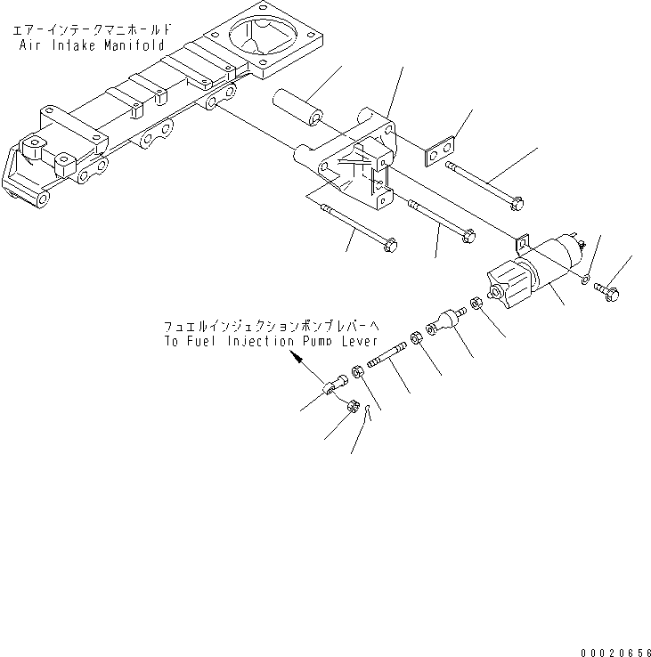 Engines Komatsu / S4D95LE-3C-2M S/N 100001-UP(s4d95l9c) / SOLENOID(#102014-)(030540 : A4510-A0G1)