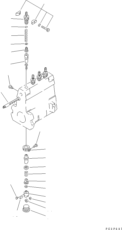 Komatsu parts book diagram for S4D95L-1F S/N 48811-UP: FUEL INJECTION PUMP (PUMP) (2/2)(#101782-)