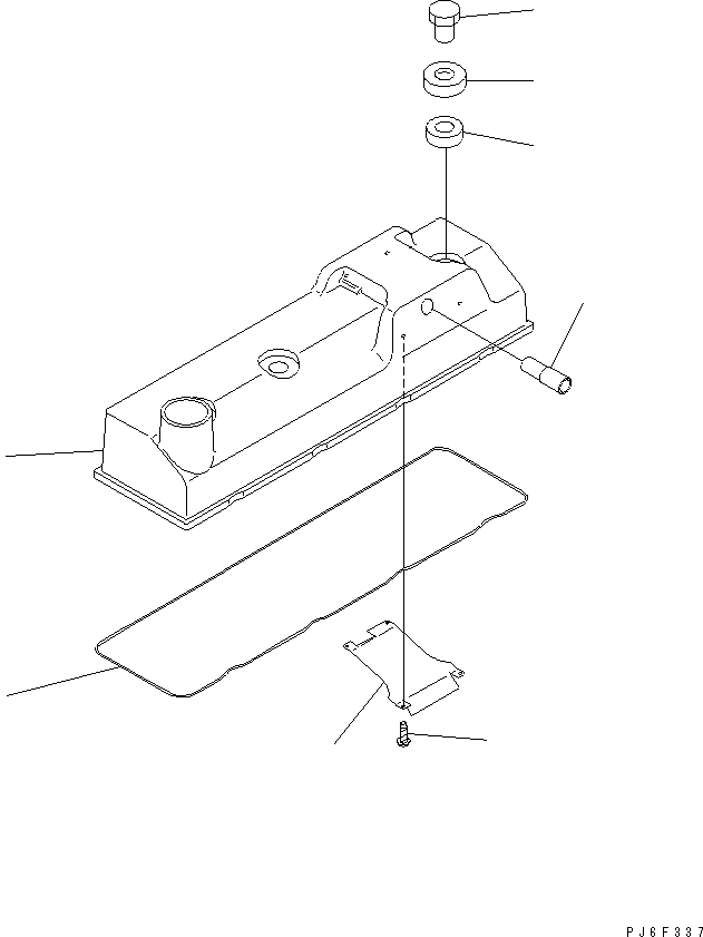 Komatsu parts book diagram for S4D95LE-3A-2 S/N 100001-UP: HEAD COVER