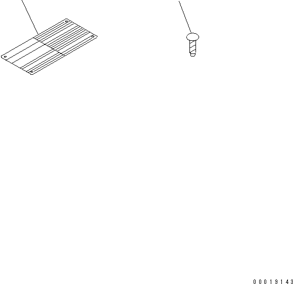 Komatsu parts book diagram for S4D95LE-3A-2 S/N 100001-UP: ENGINE NAME PLATE AND REGULATION PLATE (EXCEPT JAPAN)(#100164-)