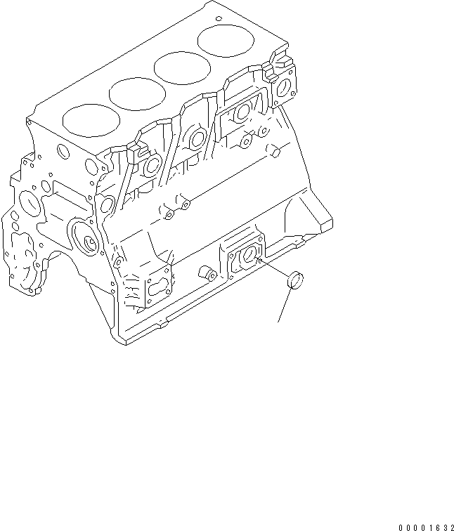 Engines Komatsu / S4D95LE-3A-2 S/N 100001-UP(s4d95lfr) / BLIND PLUG (OIL FILLER UPPER SPEC.)(030160 : A2070-A0C2)