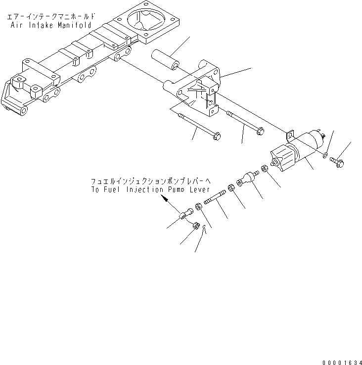 Engines Komatsu / S4D95LE-3A-2 S/N 100001-UP(s4d95lfr) / SOLENOID(030450 : A4510-A0A3)