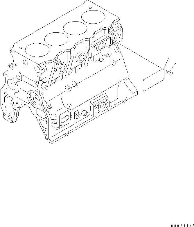 Komatsu parts book diagram for S4D95LE-3B-2M S/N 100001-UP: ENGINE NAME PLATE AND REGULATION PLATE (FOR JAPAN)(#102014-)