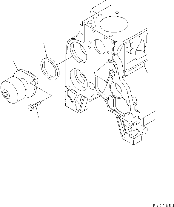 Komatsu parts book diagram for S6D102E-1F-US S/N 26200929-UP: WATER PUMP