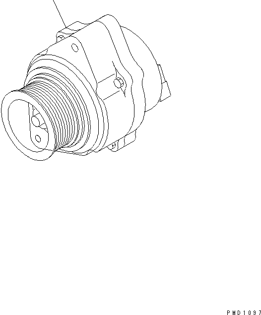 Komatsu parts book diagram for S6D102E-1F-S2 S/N 26200929-UP: ALTERNATOR (35A)
