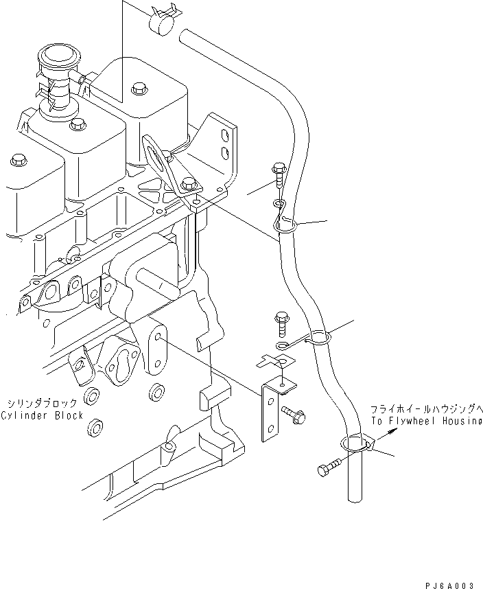 Engines Komatsu / S6D102E-1DD S/N 26200929-UP(s6d102dc) / BREATHER HOSE CLIP(#26258773-)(030060 : A1110-01A2)