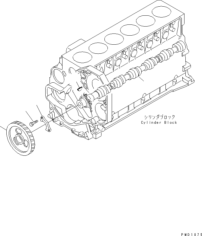 Engines Komatsu / S6D102E-1DD S/N 26200929-UP(s6d102dc) / CAMSHAFT(030340 : A2419-01A0)