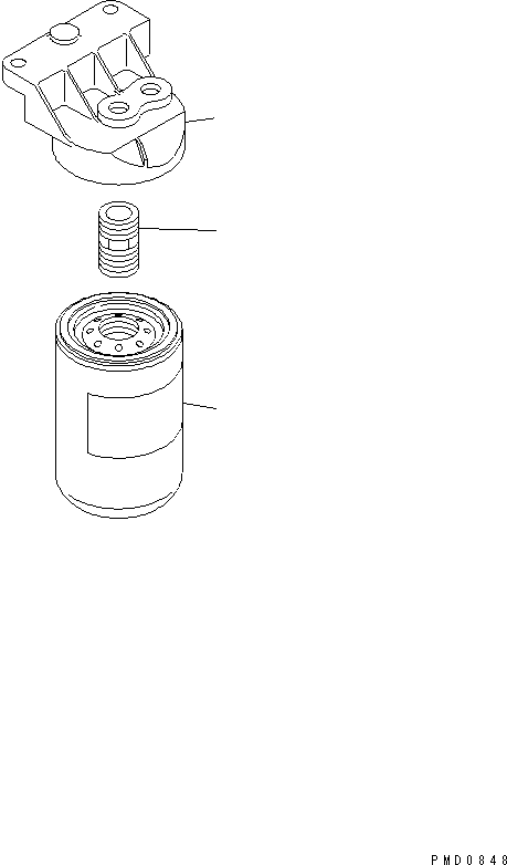 Engines Komatsu / S6D102E-1DD S/N 26200929-UP(s6d102dc) / FUEL FILTER(030490 : A411P-01A1)