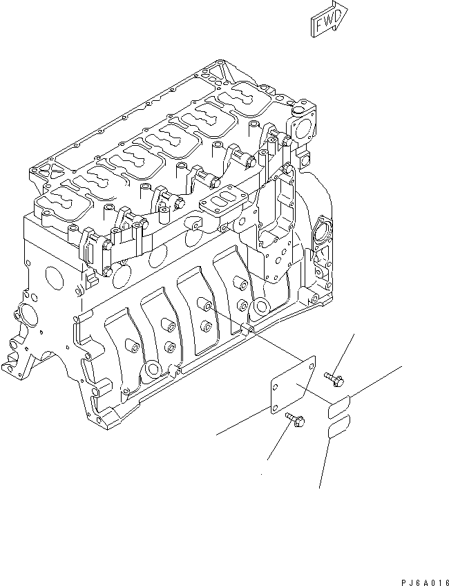 Engines Komatsu / S6D102E-1DD S/N 26200929-UP(s6d102dc) / CAUTION PLATE (FOR REGULATION OF EPA)(#26258773-)(030730 : A9810-01B9)