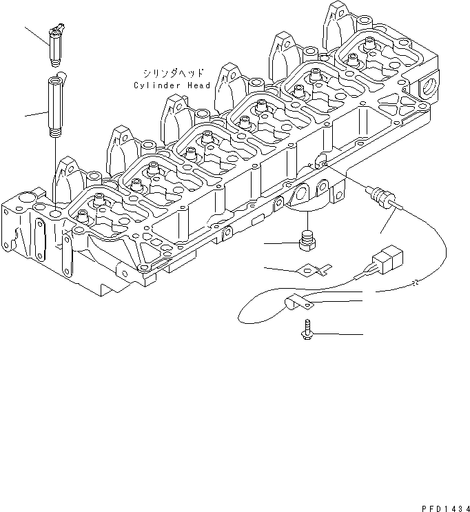 Engines Komatsu / S6D102E-1C-6C S/N 26200163-UP(s6d102oc) / WATER TEMPERATURE SENSOR(#26253380-)(030040 : A1010-01B2)