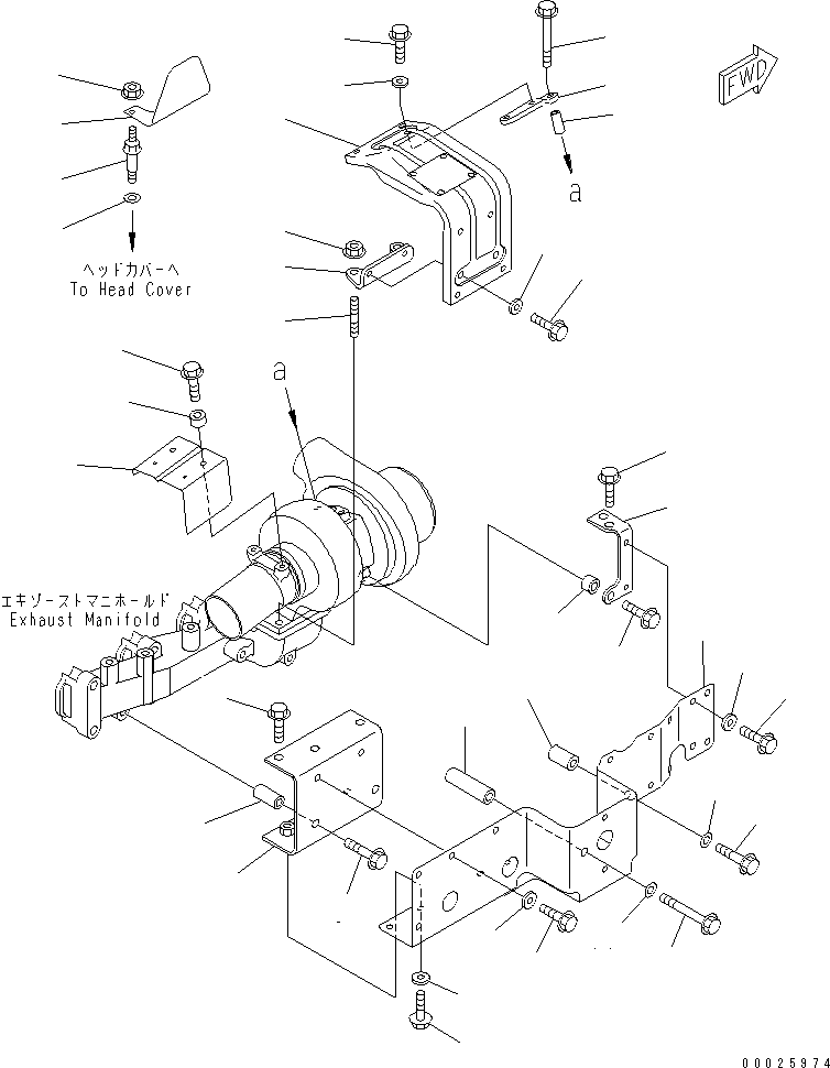 Engines Komatsu / S6D102E-1C-6C S/N 26200163-UP(s6d102oc) / HEAT SHIELD (WITH PLATE) (FOR JAPAN)(#26285253-)(030340 : A1570-01F1)