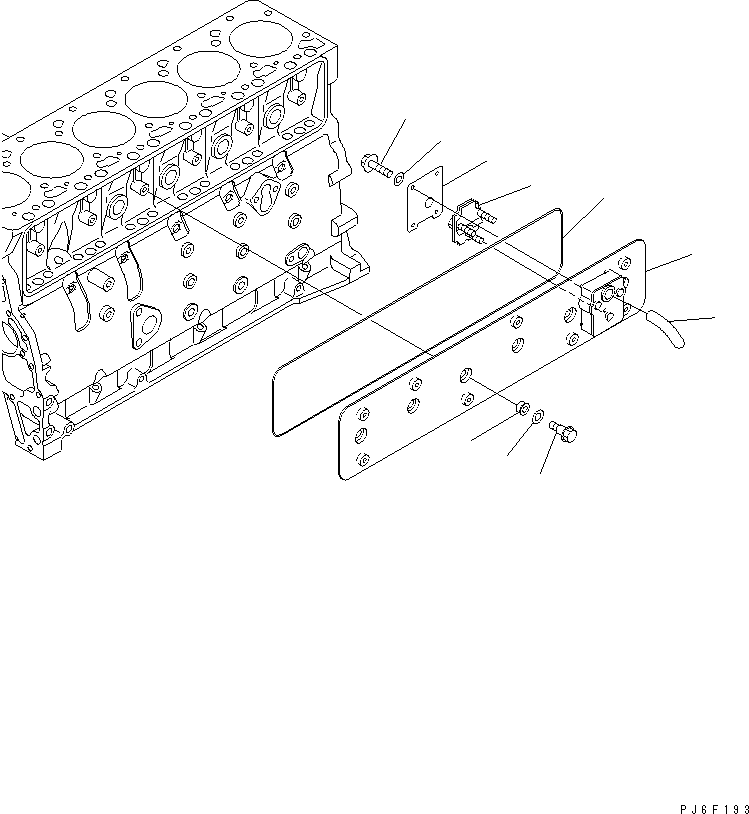 Engines Komatsu / S6D102E-1C-6C S/N 26200163-UP(s6d102oc) / TAPPET COVER(#26291071-)(030610 : A206P-01B0)
