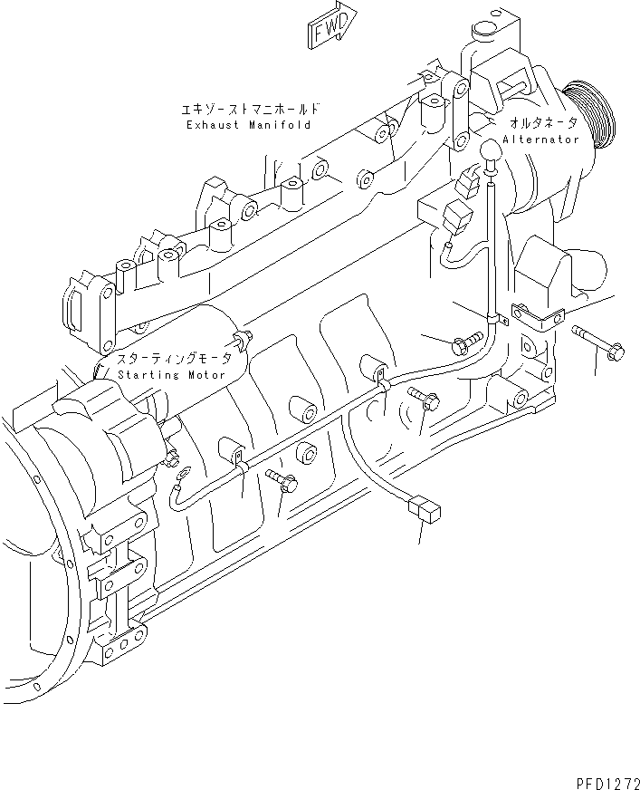 Engines Komatsu / S6D102E-1C-6C S/N 26200163-UP(s6d102oc) / WIRING HARNESS(#26201318-)(031780 : A6810-01A0)