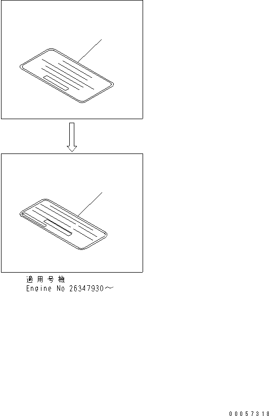Engines Komatsu / S6D102E-1C-6C S/N 26200163-UP(s6d102oc) / CAUTION PLATE (JAPANESE-ENGLISH)(#26206782-)(032040 : A9810-01D9)
