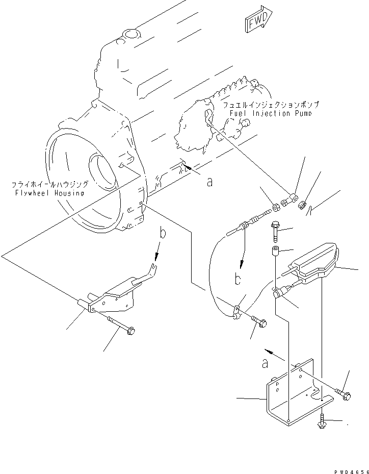 Engines Komatsu / S6D105-1PP S/N 81520-UP(s6d1056c) / ENGINE STOP MOTOR AND MOUNTING(#114158-)(120020 : 0408)