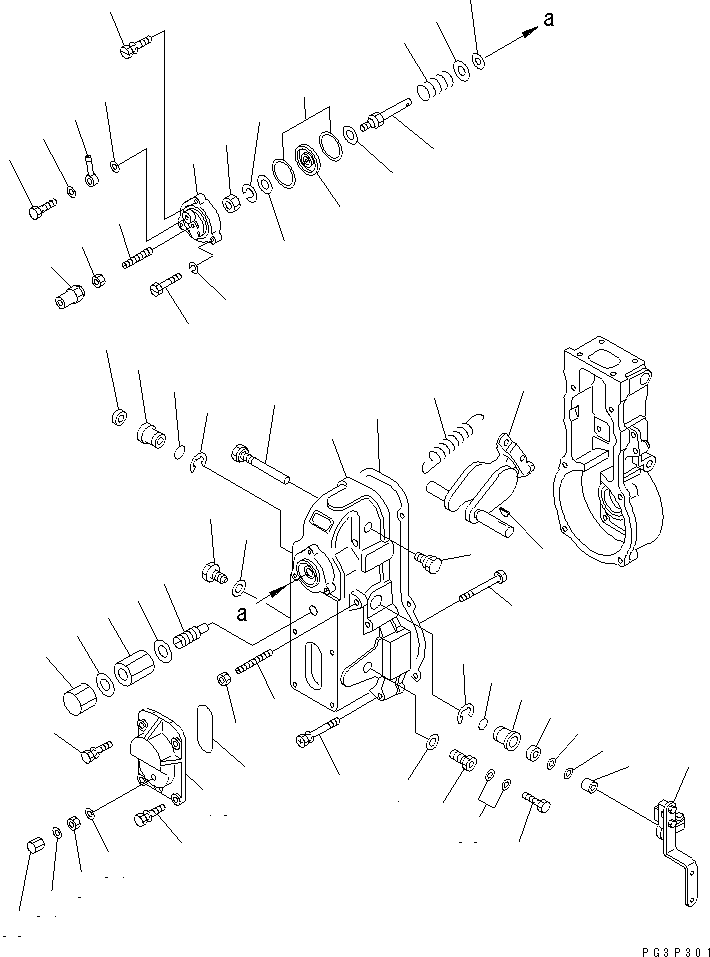 Engines Komatsu / S6D105-1AH S/N 94066-UP(s6d1056r) / FUEL INJECTION PUMP (GOVERNOR) (2/2)(120090 : 0462)