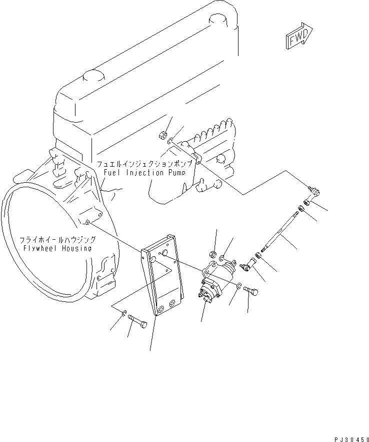 Engines Komatsu / S6D105-1WW S/N 63244-UP(s6d1057r) / SOLENOID AND MOUNTING (KEY STOP TYPE)(120020 : 0405)