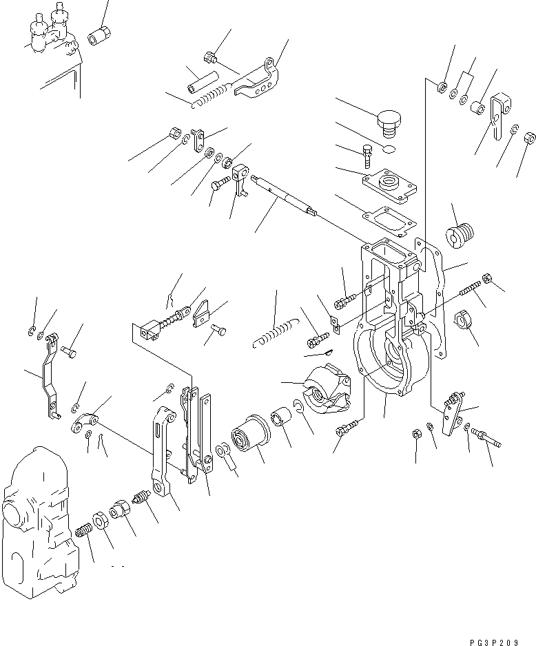 Engines Komatsu / S6D105-1WW S/N 63244-UP(s6d1057r) / FUEL INJECTION PUMP (GOVERNOR) (1/2)(#86477-)(120100 : 0463A)