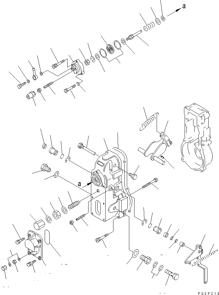 Engines Komatsu / S6D105-1WW S/N 63244-UP(s6d1057r) / FUEL INJECTION PUMP (GOVERNOR) (2/2)(#86477-)(120120 : 0464A)