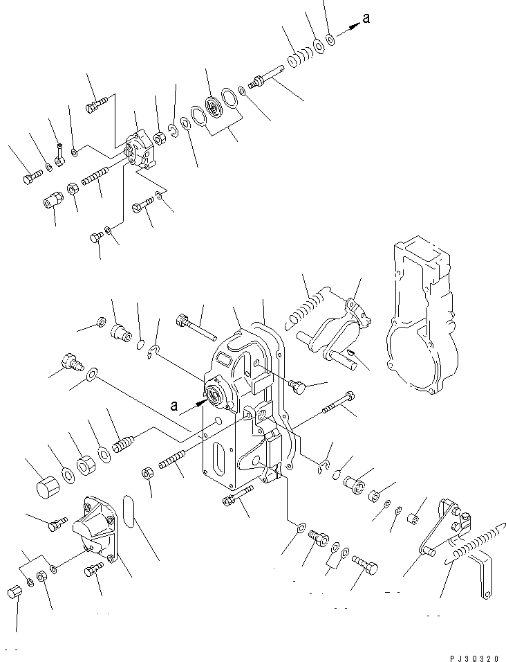 Engines Komatsu / S6D105-1WW S/N 63244-UP(s6d1057r) / FUEL INJECTION PUMP (GOVERNOR) (2/2) (TUNNEL SPEC.)(120140 : 0468)