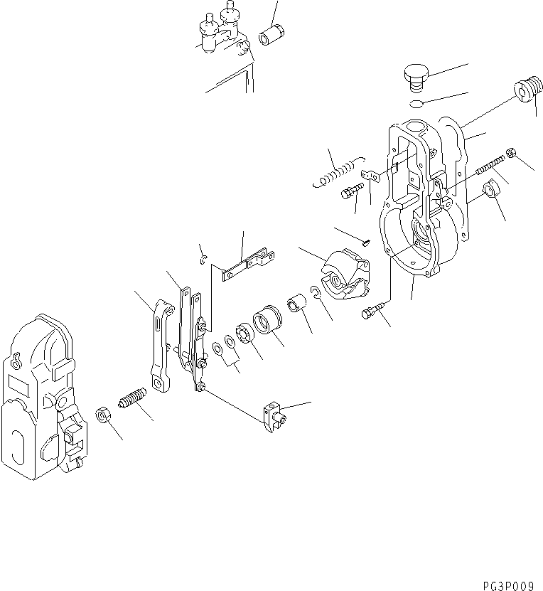 Komatsu parts book diagram for S6D105-1EE S/N 76583-UP: 
