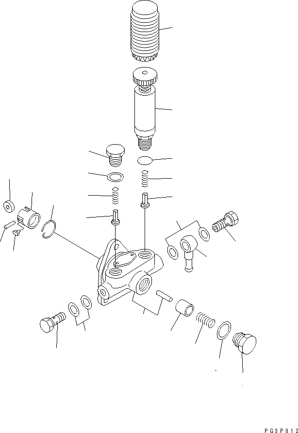 Komatsu parts book diagram for S6D105-1EE S/N 76583-UP: 
