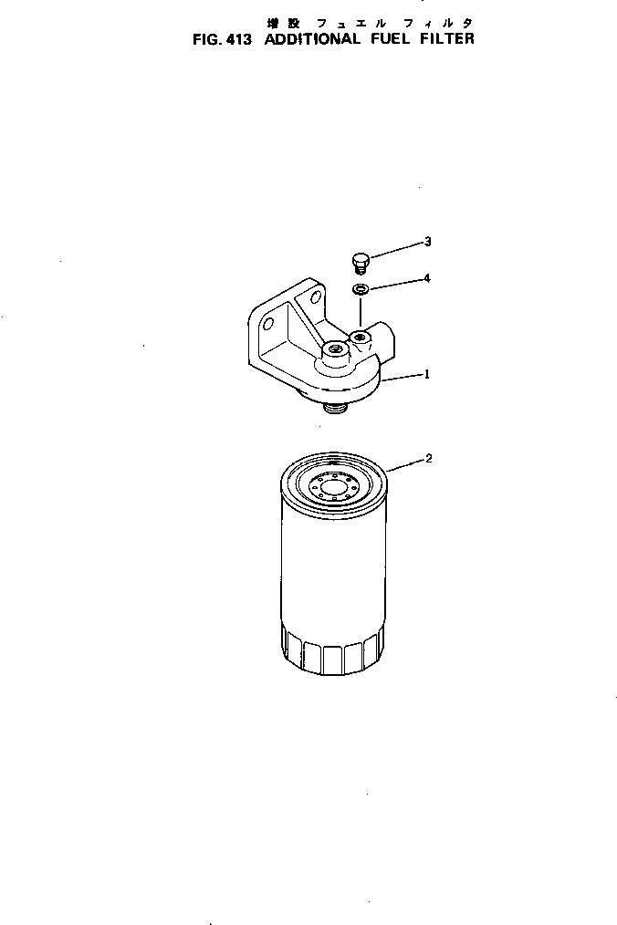 Engines Komatsu / S6D105-1W S/N 56946-UP(s6d105pc) / ADDITIONAL FUEL FILTER(120030 : 413)