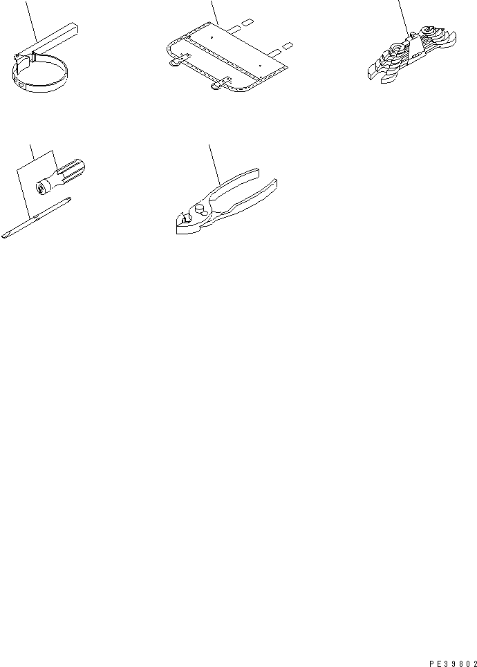 Komatsu parts book diagram for S6D108-1C-6 S/N 10001-UP: TOOL