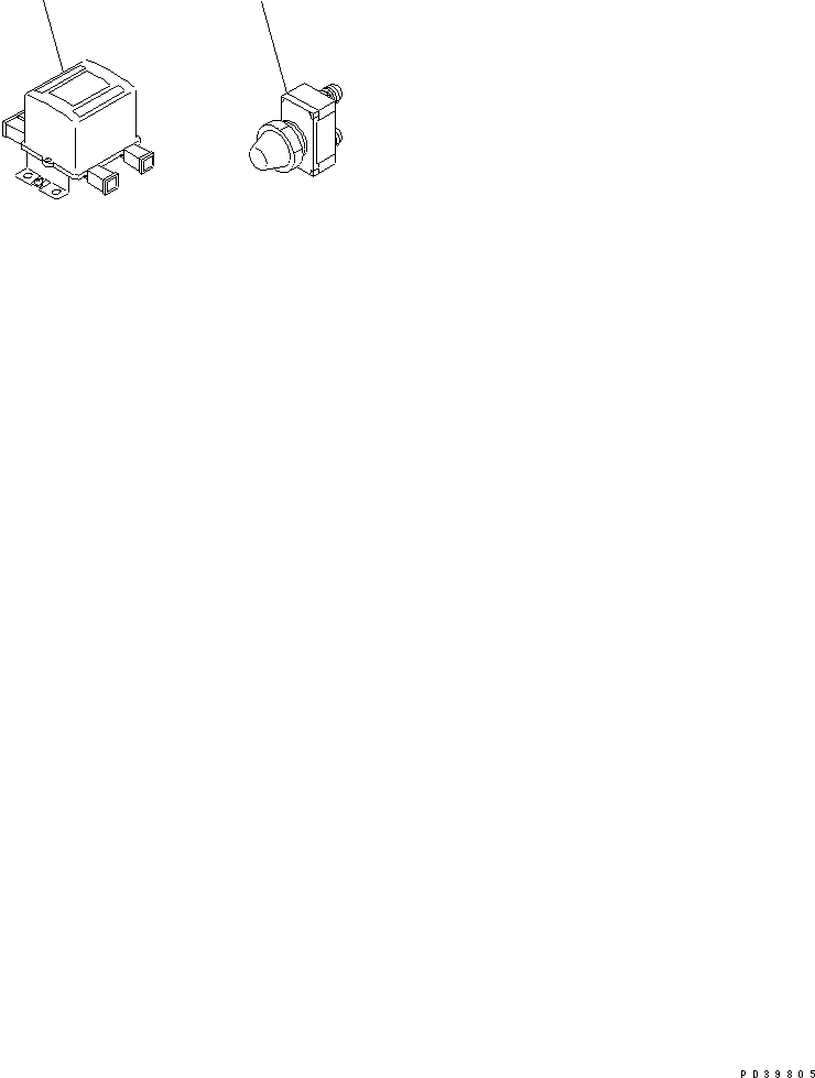 Komatsu parts book diagram for S6D108-1C-6 S/N 10001-UP: EMAERGENCY RERAY AND SWITCH(#13936-)