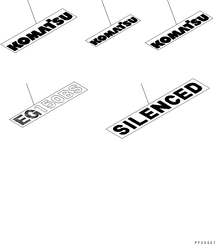 Engines Komatsu / S6D108-1C-6 S/N 10001-UP(s6d108cr) / MARKS AND PLATES(#15621-)(030790 : A9820-A1A8)