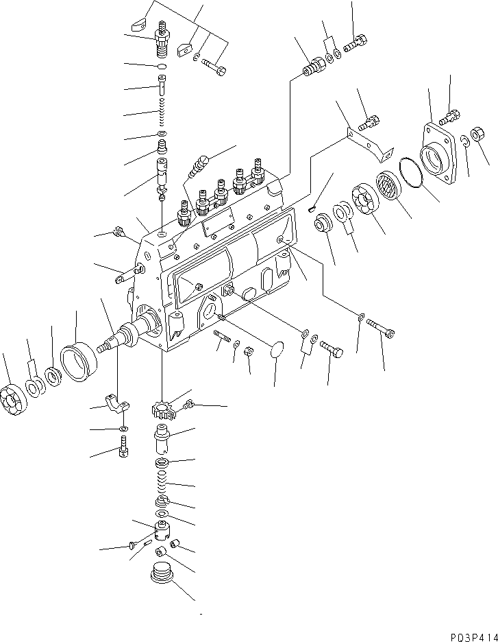 Engines Komatsu / S6D110-1A S/N 50195-UP(s6d110-r) / FUEL INJECTION PUMP (PUMP)(#50195-54719)(120060 : 0451)