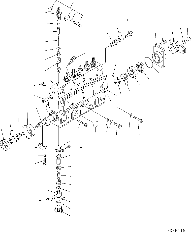 Engines Komatsu / S6D110-1A S/N 50195-UP(s6d110-r) / FUEL INJECTION PUMP (PUMP)(#54720-)(120070 : 0451A)