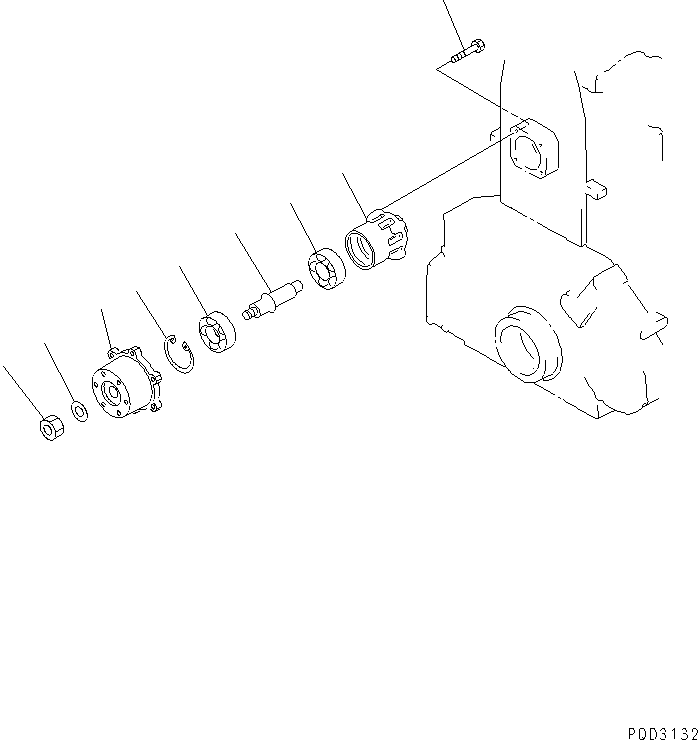 Engines Komatsu / S6D125E-2F-6 S/N 60721-UP(s6d1208c) / FAN DRIVE (NOISE SUPPRESSION SPEC.)(#62307-)(030670 : A5060-A3E2)