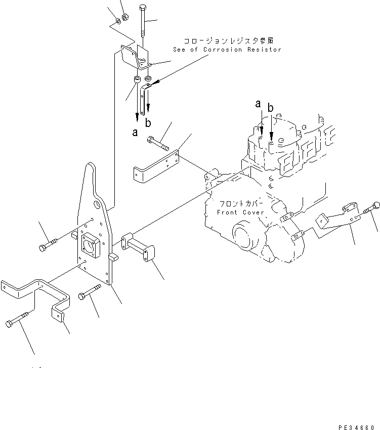 Engines Komatsu / S6D125E-2F-6 S/N 60721-UP(s6d1208c) / FAN GUARD (1/2) (NOISE SUPPRESSION SPEC.)(#62307-)(030690 : A5060-B3E2)