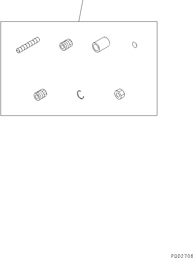 Komatsu parts book diagram for S6D125E-2J-6 S/N 60721-UP: TAMPER PROOF KIT (FOR REGULATION OF EPA)(#62527-66115)