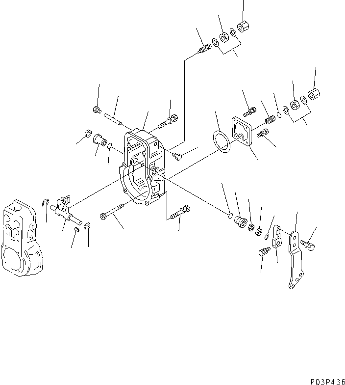 Engines Komatsu / S6D125-1VV-FT S/N 10001-UP(s6d120lc) / FUEL INJECTION PUMP (GOVERNOR) (2/2) (INNER PARTS)(#35323-)(030310 : A4010-05B5)