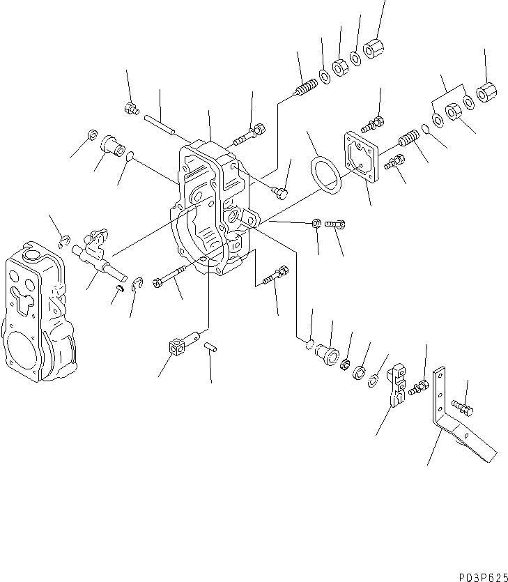 Engines Komatsu / S6D125-1VV-FT S/N 10001-UP(s6d120lc) / FUEL INJECTION PUMP (GOVERNOR) (2/2) (INNER PARTS) (B SPEC.)(#47234-)(030320 : A4010-05B5Y)