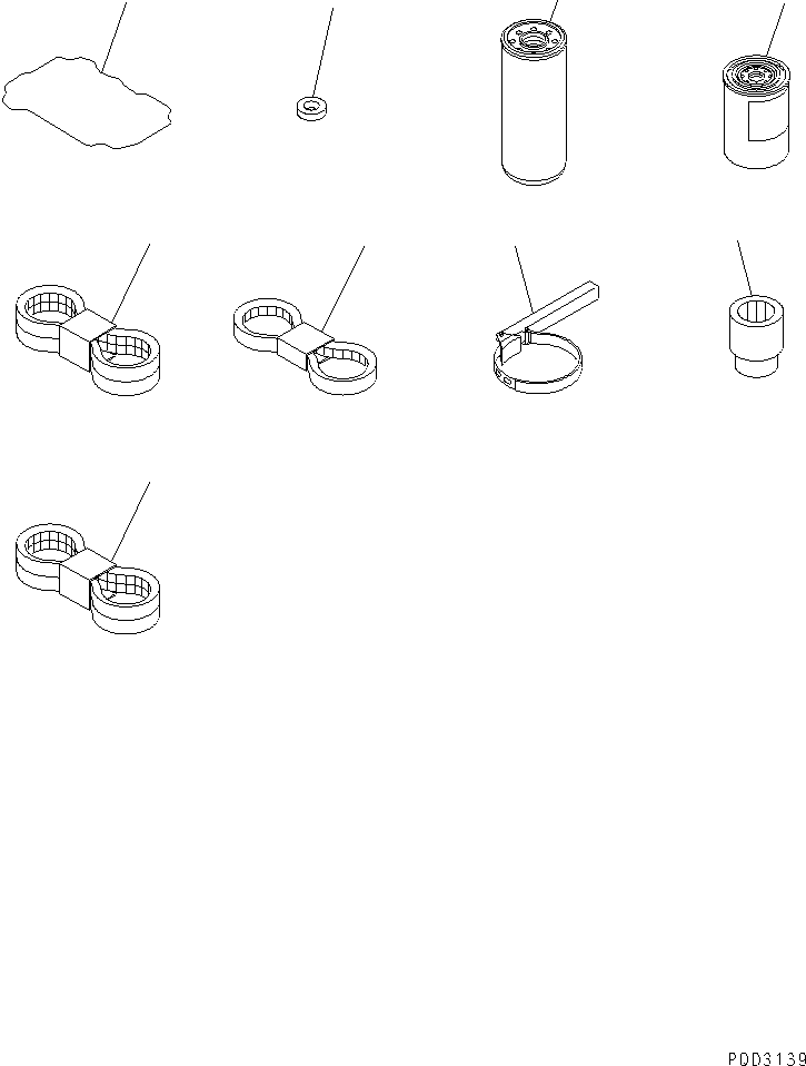 Engines Komatsu / S6D125E-2E S/N 60863-UP(s6d1250c) / SPARE PARTS(#61434-80454)(031240 : A9020-A3G5)