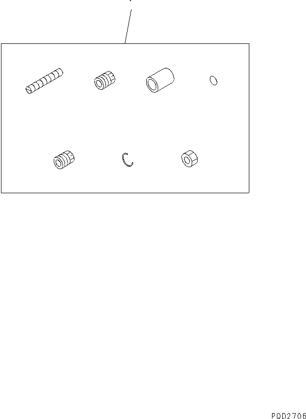Engines Komatsu / S6D125E-2E S/N 60863-UP(s6d1250c) / TAMPER PROOF KIT (FOR REGULATION OF EPA)(#62527-66115)(031250 : A9420-A3A1)