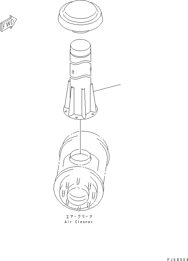Engines Komatsu / S6D125E-2E S/N 60863-UP(s6d1250c) / AIR CLEANER EXTENSION PIPE(#78278-)(031590 : B9999-A3G1)