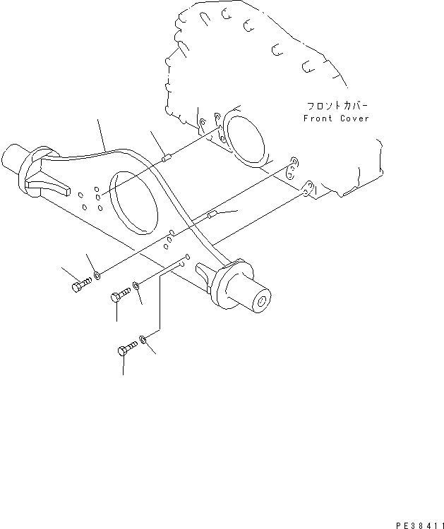 Engines Komatsu / S6D125-1AF S/N 51975-UP(s6d1259r) / ENGINE MOUNTING(030240 : A2250-A3A1)