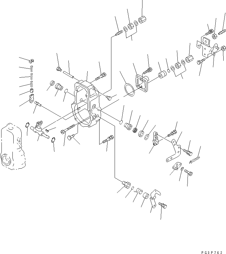 Engines Komatsu / S6D125-1AF S/N 51975-UP(s6d1259r) / FUEL INJECTION PUMP (GOVERNOR) (2/2) (INNER PARTS)(#51976-)(030400 : A4010-E3A3)