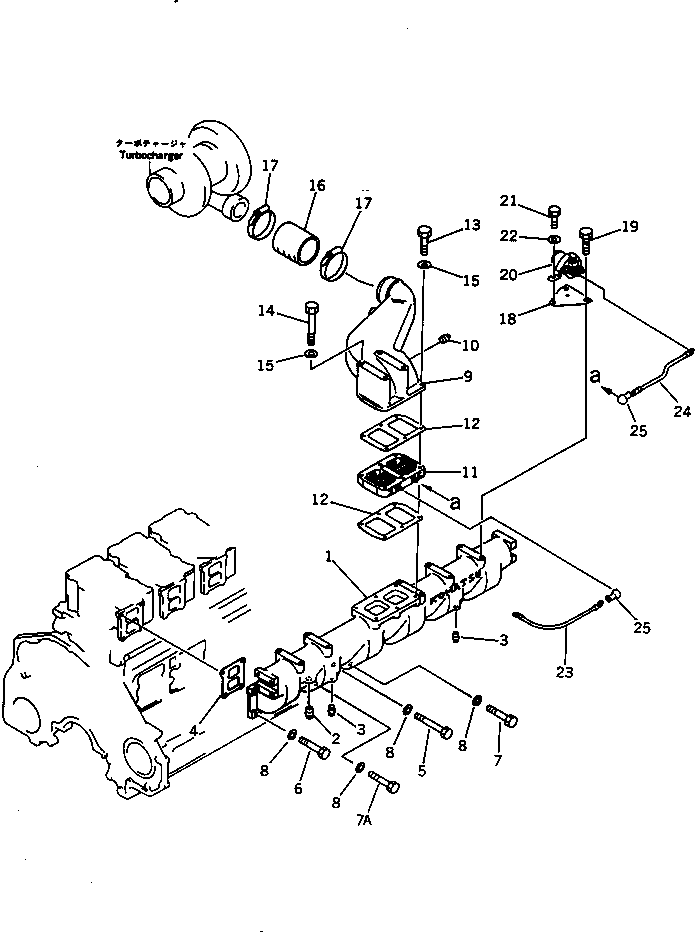 Engines Komatsu / S6D125-1F S/N 10001-UP(s6d125cc) / AIR INTAKE MANIFOLD(030050 : 0131)