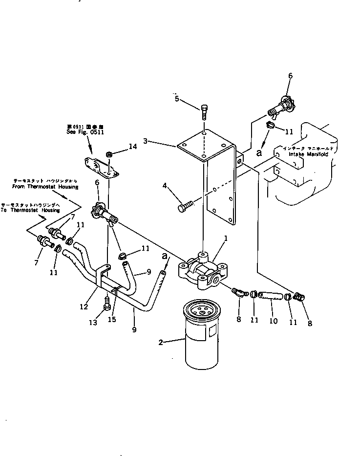 Engines Komatsu / S6D125-1F S/N 10001-UP(s6d125cc) / CORROSION RESISTOR AND PIPING(150030 : 0521)
